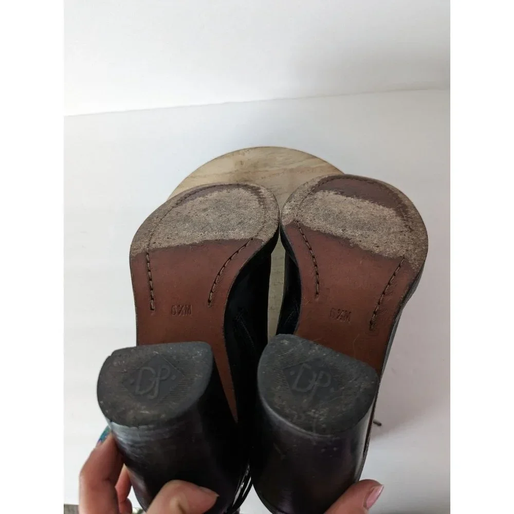 ❤️SOLD❤️Donald J Pliner Womens Boots 6.5 Benito Black Leather Lace Up Combat - Picture 7 of 10